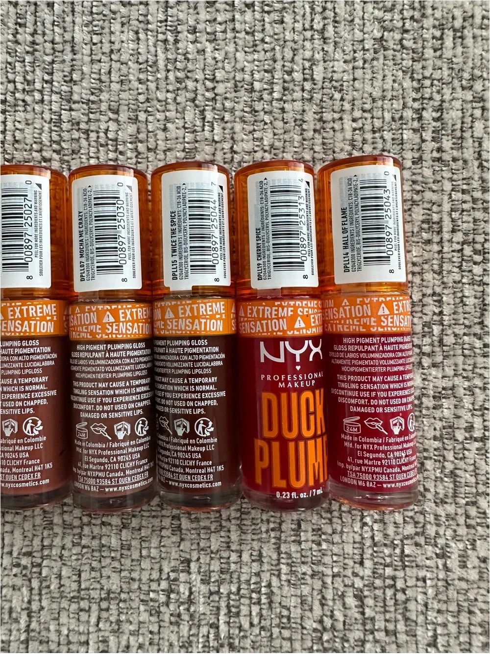 BRAND NEW NYX Duck Plump High Pigment Plumping Lip Gloss – 10 Full Size Glosses